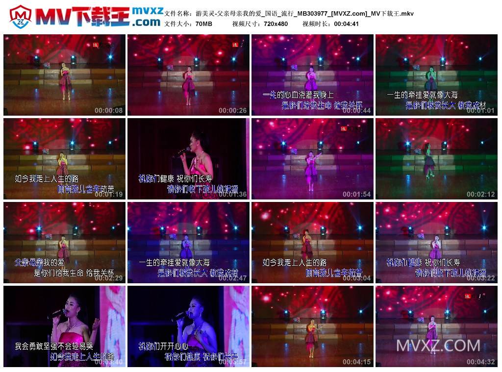 游美灵-父亲母亲我的爱_国语_流行_MB303977